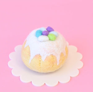 Easter egg sponge cakes