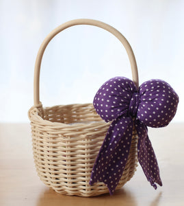 Small Millie basket - 7 bow colour choices