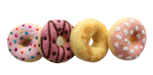 Pretty pinks donut set - 4 pce