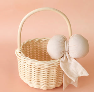 Small Millie basket - 7 bow colour choices