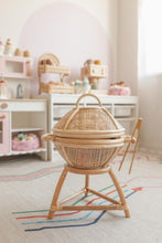 Load image into Gallery viewer, Rattan kids BBQ + tongs + hot coals ( Australia only)