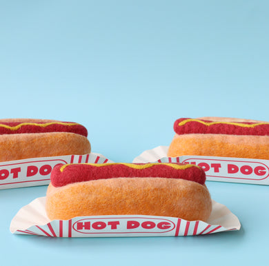 Large Carnival hot dog with retro paper tray