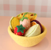 Load image into Gallery viewer, Felt fruit + felt bowl- 7 pce set