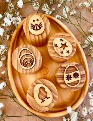 ON SALE Easter play dough stamps set 2 - Easter eggs