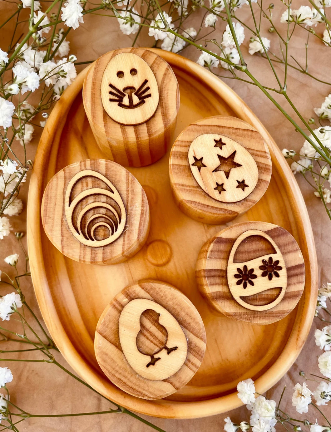 ON SALE Easter play dough stamps set 2 - Easter eggs