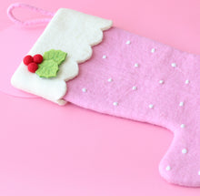 Load image into Gallery viewer, ON SALE Deluxe Large Natural Felt Christmas Stockings - 6 colours