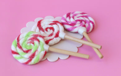 Christmas Felt Lollipops look