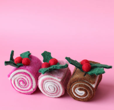 Yule logs 🪵 Christmas sponge roll - 1 pce 2 options
