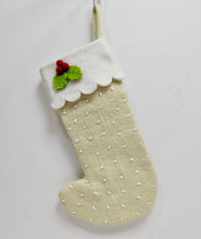 Load image into Gallery viewer, ON SALE Deluxe Large Natural Felt Christmas Stockings - 6 colours