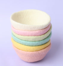 Load image into Gallery viewer, Felt Pastel bowls - Set or singles