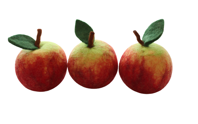 Large Red Harvest Apples - 3 pce