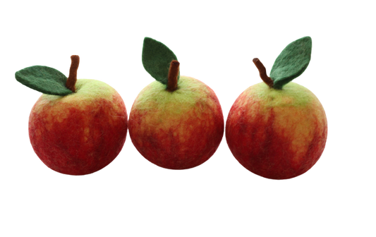 Large Red Harvest Apples - 3 pce