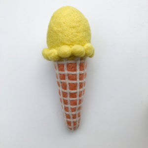 READY TO SHIP - FELT ICE CREAM SET OR SINGLES