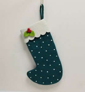 ON SALE Deluxe Large Natural Felt Christmas Stockings - 6 colours