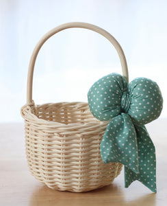 Small Millie basket - 7 bow colour choices