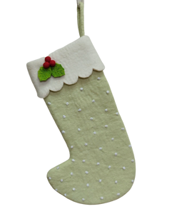 ON SALE Deluxe Large Natural Felt Christmas Stockings - 6 colours