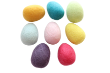 Load image into Gallery viewer, Hide and Seek felt eggs - 8 Pce