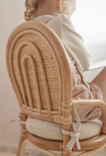Load image into Gallery viewer, ON SALE Childrens Rattan Rainbow chair plus cushion ( AUS ONLY)