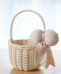 Small Millie basket - 7 bow colour choices