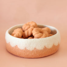 Load image into Gallery viewer, Large Felt storage - Scalloped Terracotta
