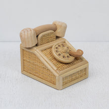 Load image into Gallery viewer, PRE ORDER Vintage style Rattan Telephone - Arrival April 15