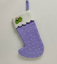 Load image into Gallery viewer, ON SALE Deluxe Large Natural Felt Christmas Stockings - 6 colours