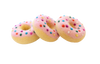 Rainbow sprinkles donuts  - Set of three