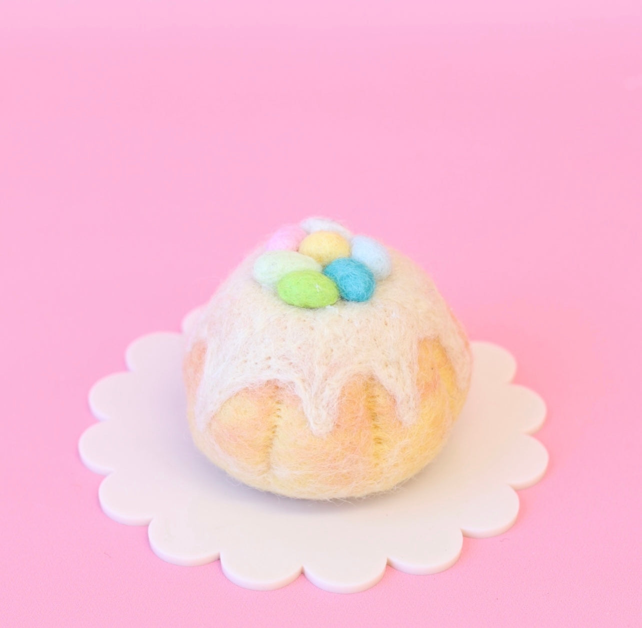 Easter egg sponge cakes
