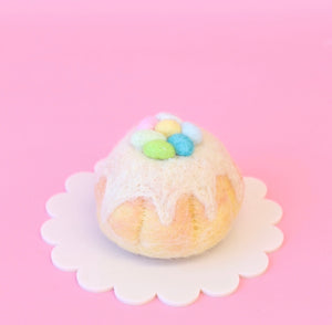 Easter egg sponge cakes