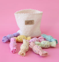 Load image into Gallery viewer, Rainbow sweets set with bag - 9 pce set