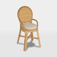 Load image into Gallery viewer, ON SALE Childrens Rattan Rainbow chair plus cushion ( AUS ONLY)
