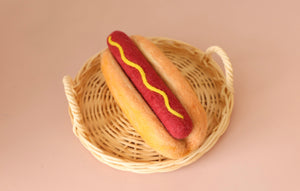 Large Carnival hot dog with retro paper tray