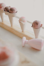 Load image into Gallery viewer, Wooden playdough Ice cream Cone Holders