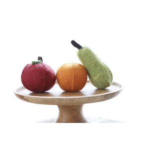 Papoose Felt fruit trio - Pear Orange Apple