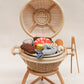 PRE ORDER MARCH Rattan kids BBQ + tongs + hot coals ( Australia only)