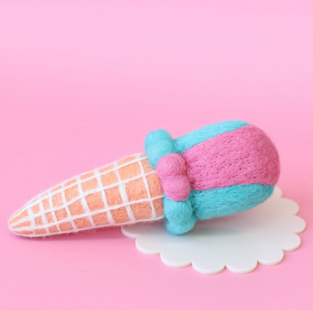 READY TO SHIP - FELT ICE CREAM SET OR SINGLES