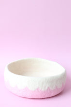 Load image into Gallery viewer, Large Felt Storage - Scalloped pink