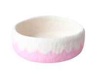 Load image into Gallery viewer, Large Felt Storage - Scalloped pink